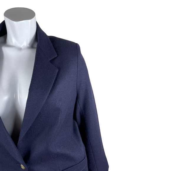 Dumas Petite Vintage Purple 100% Wool One Button Fully Lined Blazer in Size 8 - Picture 4 of 13